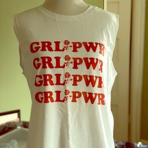 New Rebecca Minkoff Girl Power Muscle Tee